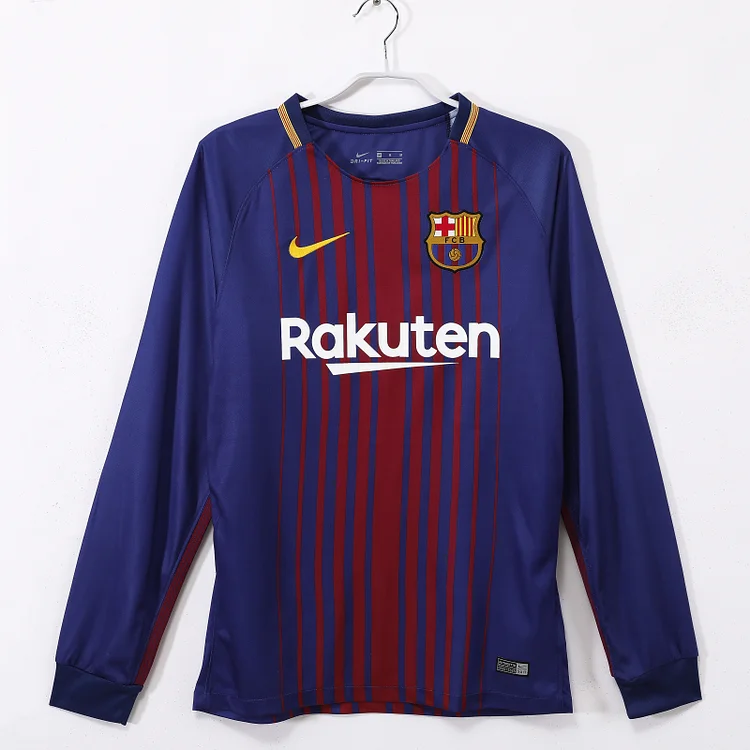 2017/18 Barcelona Home Retro Long Sleeve Shirt -