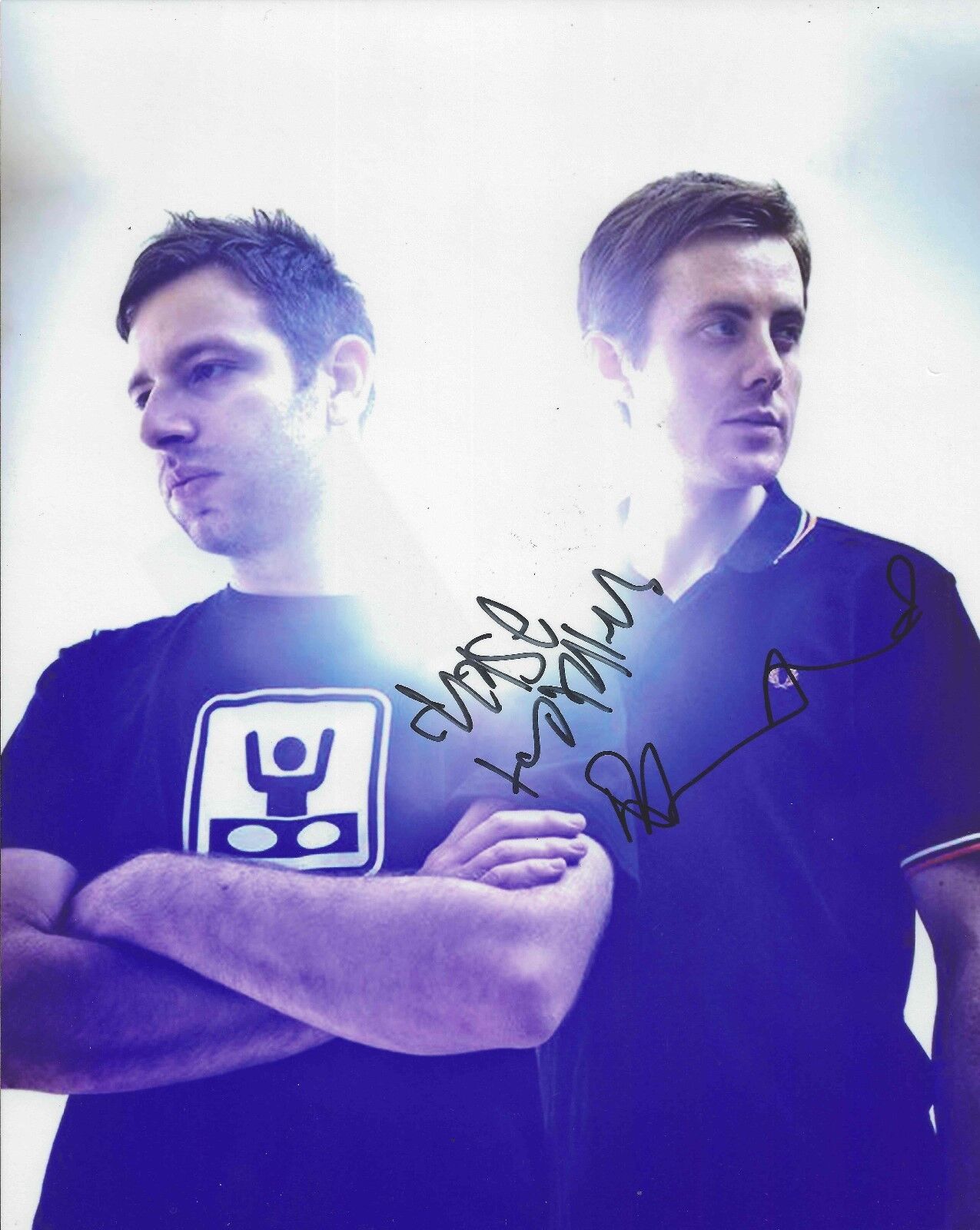 Chase & Status EDM duo REAL hand SIGNED 8x10 Photo Poster painting #4 Dubstep w/ COA Autographed