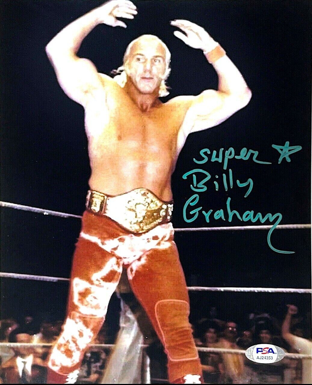 WWE BILLY GRAHAM HAND SIGNED AUTOGRAPHED 8X10 Photo Poster painting WITH PSA DNA COA RARE 26