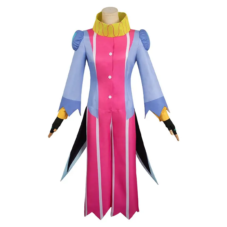 TV Helluva Boss 2 (2024) Hazbin Hotel Fizzarolli Blue Clown Jumpsuit Outfits Cosplay Costume Halloween Carnival Suit
