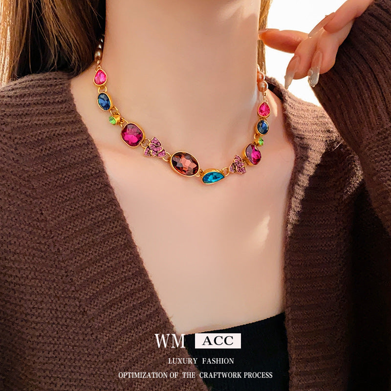 Choker Medieval Flower Geometric Copper Electroplating Earrings