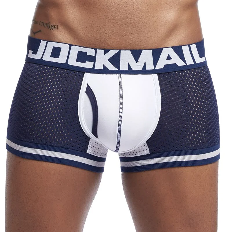 Aonga 2025 Aonga Brand Men Underwear Boxers New Mesh Boxer shorts Men Pants Trunks Underpants Cueca Bottom Cotton Male Panties Hot aonga