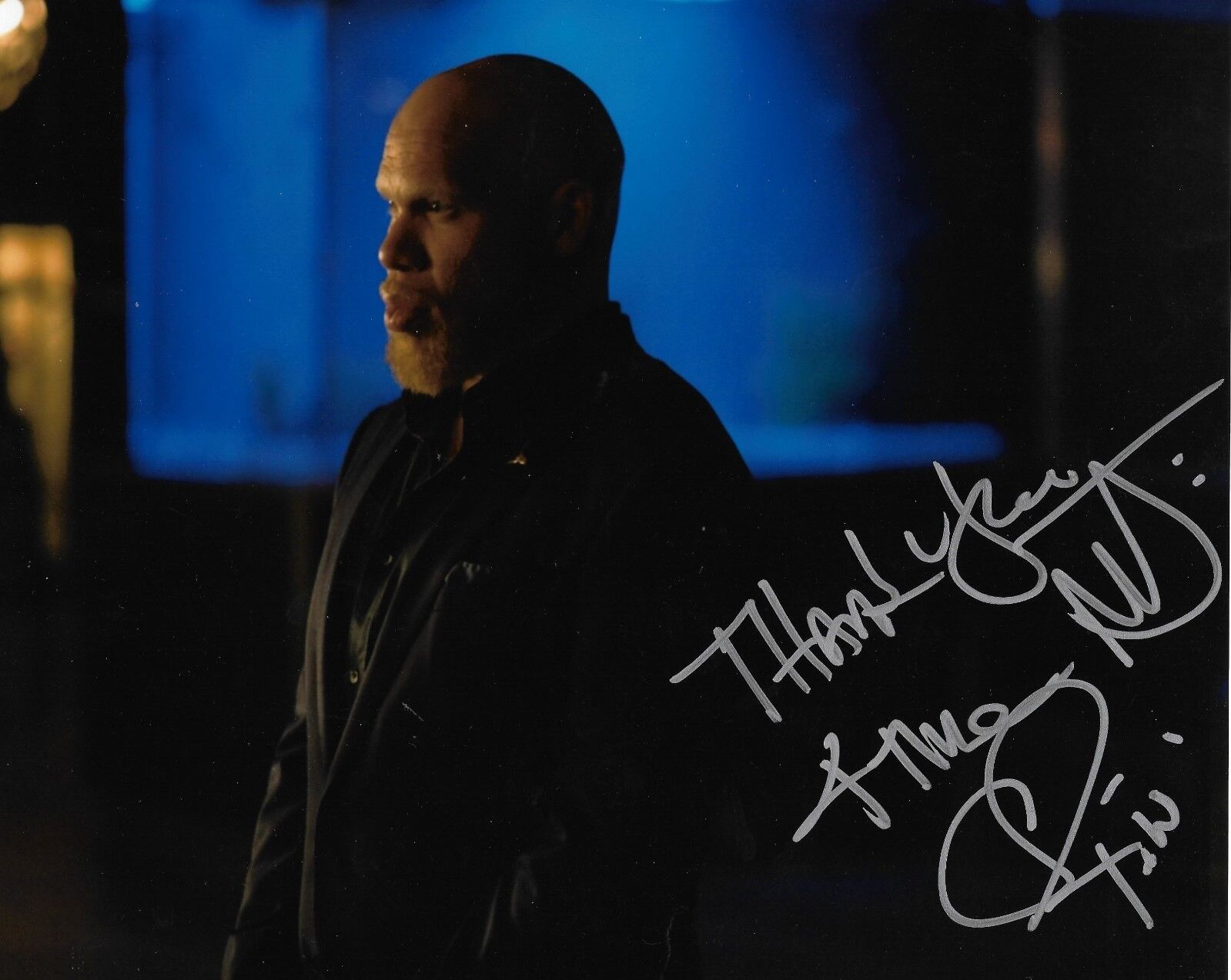 Marvin Krondon Jones REAL hand SIGNED 8x10 Photo Poster painting COA Black Lightning Tobias