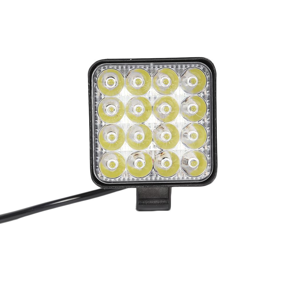 

16LED Work Lamp 48W 2880LM 6500K Waterproof Square Car Truck Mini Spotlight, 501 Original