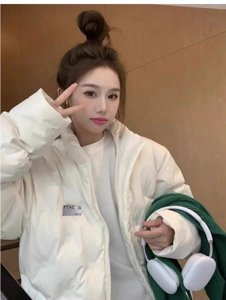 Toloer Down Cotton-Padded Jacket Female 2024 New Winter Korean Department Add Thick Cotton-Padded Jacket Small Oversize Cotton-Padded Coat Tide-Outfit Ideas