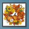 Diamond Painting-DIY Crystal Rhinestone Pumpkin Wreath