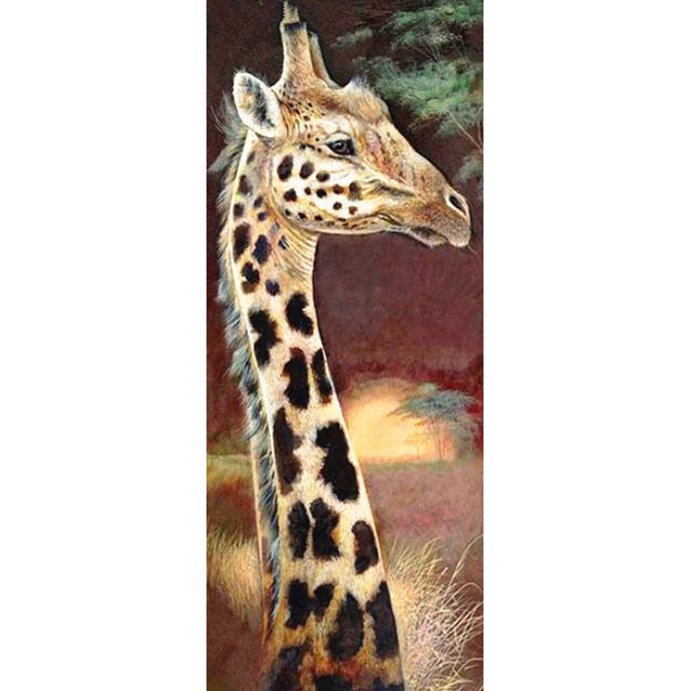 

30*65CM - Round Drill Diamond Painting - Giraffe, 501 Original