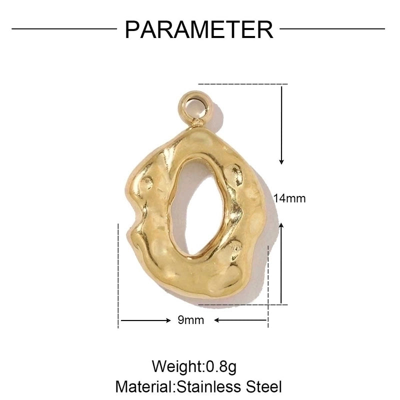 3 PCS/Package 14*14mm 4*11mm 9*22mm 201 Stainless Steel 18K Gold Plated Arrow Strawberry Gourd Polished Jewelry Accessories Pendant