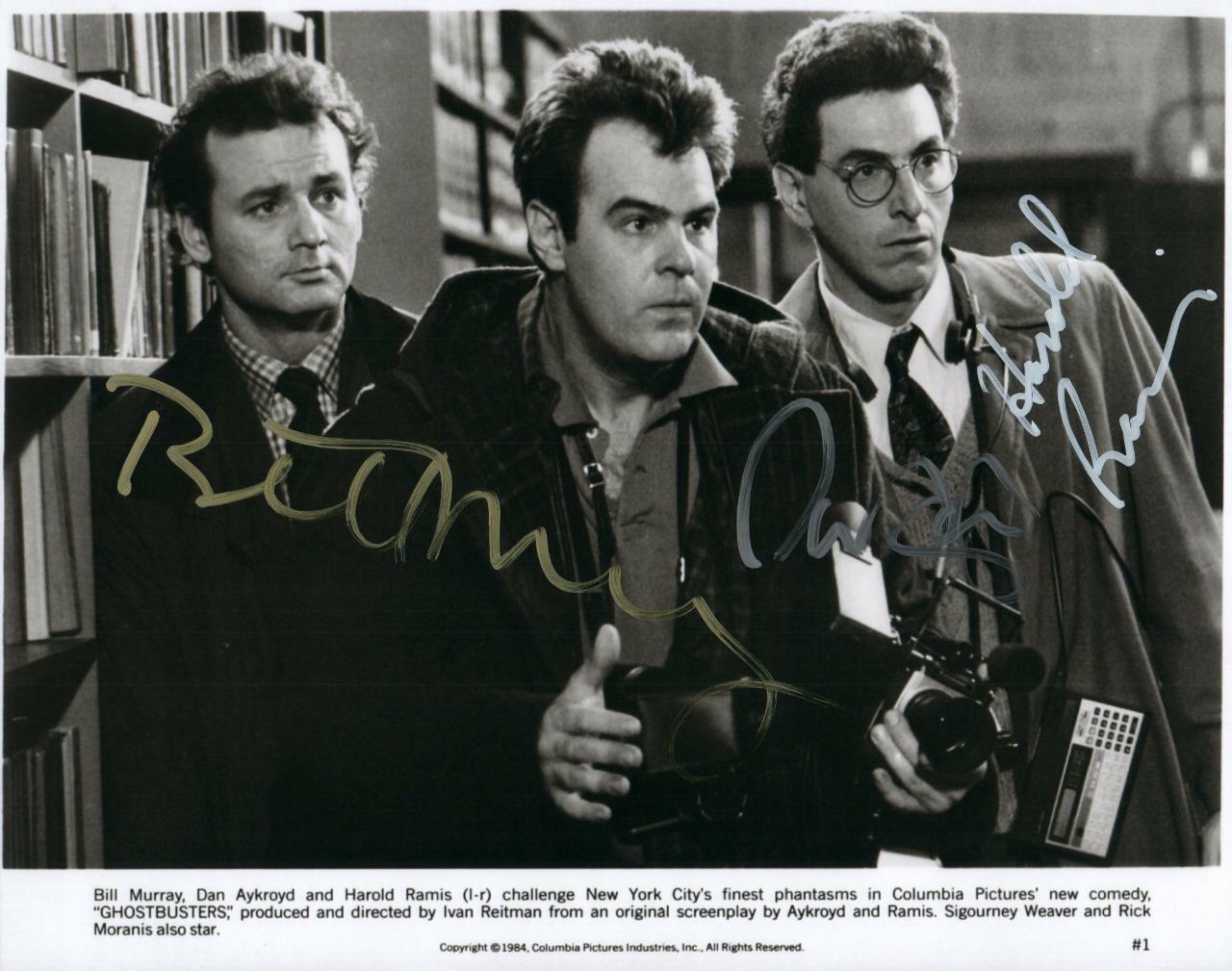 Dan Aykroyd Harold Ramis Bill Murray signed 8x10 Photo Poster painting Picture autographed Pic