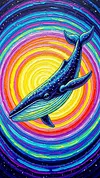 Luxury AB Velvet Diamond Painting Kit - Whale