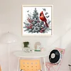Christmas Tree Cardinal-11CT Stamped Cross Stitch 40*40cm/15.75*15.75in tapestrymarket