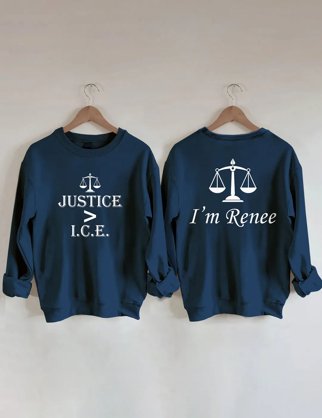 Justice Greater Than ICE Sweatshirt