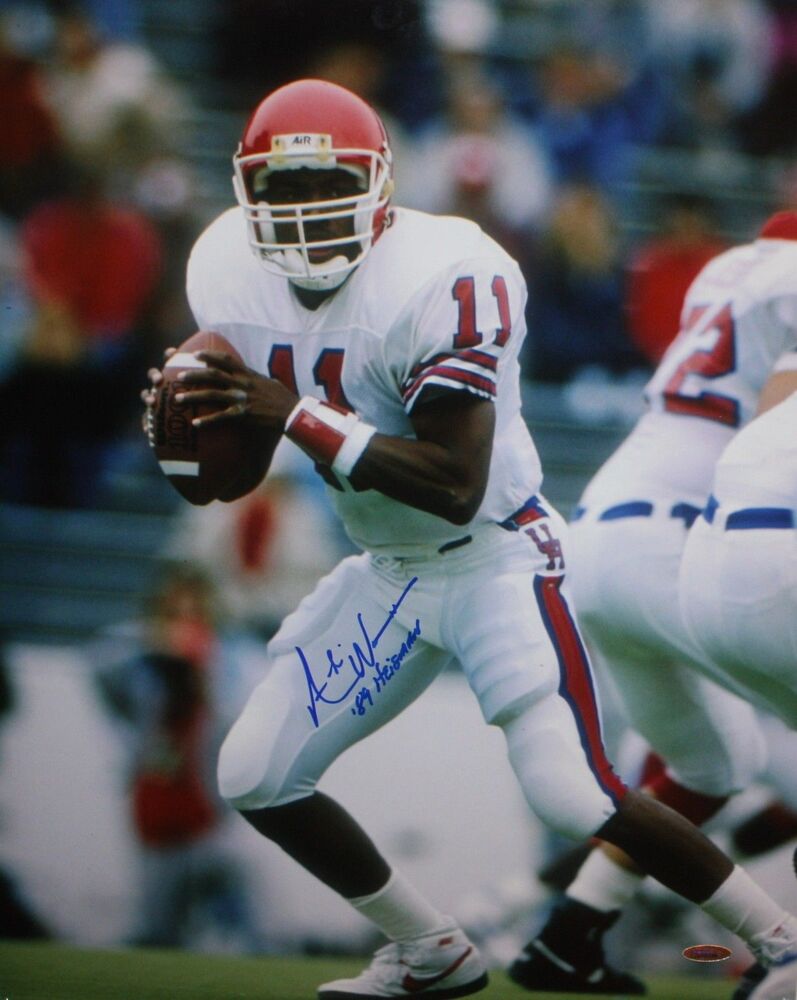 Andre Ware Autographed 16x20 Looking To Pass Photo Poster painting- TriStar Authenticated