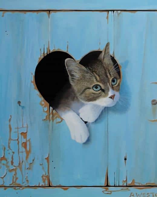

Domestic Short Haired Cat – Paint By Numbers - 40*50CM, 501 Original