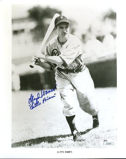 Lloyd Waner Signed Jsa Certed 8x10 Photo Poster painting Autograph