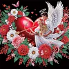 Saint-Valentin amour dieu-spécial en forme de peinture diamant-30 * 30cm