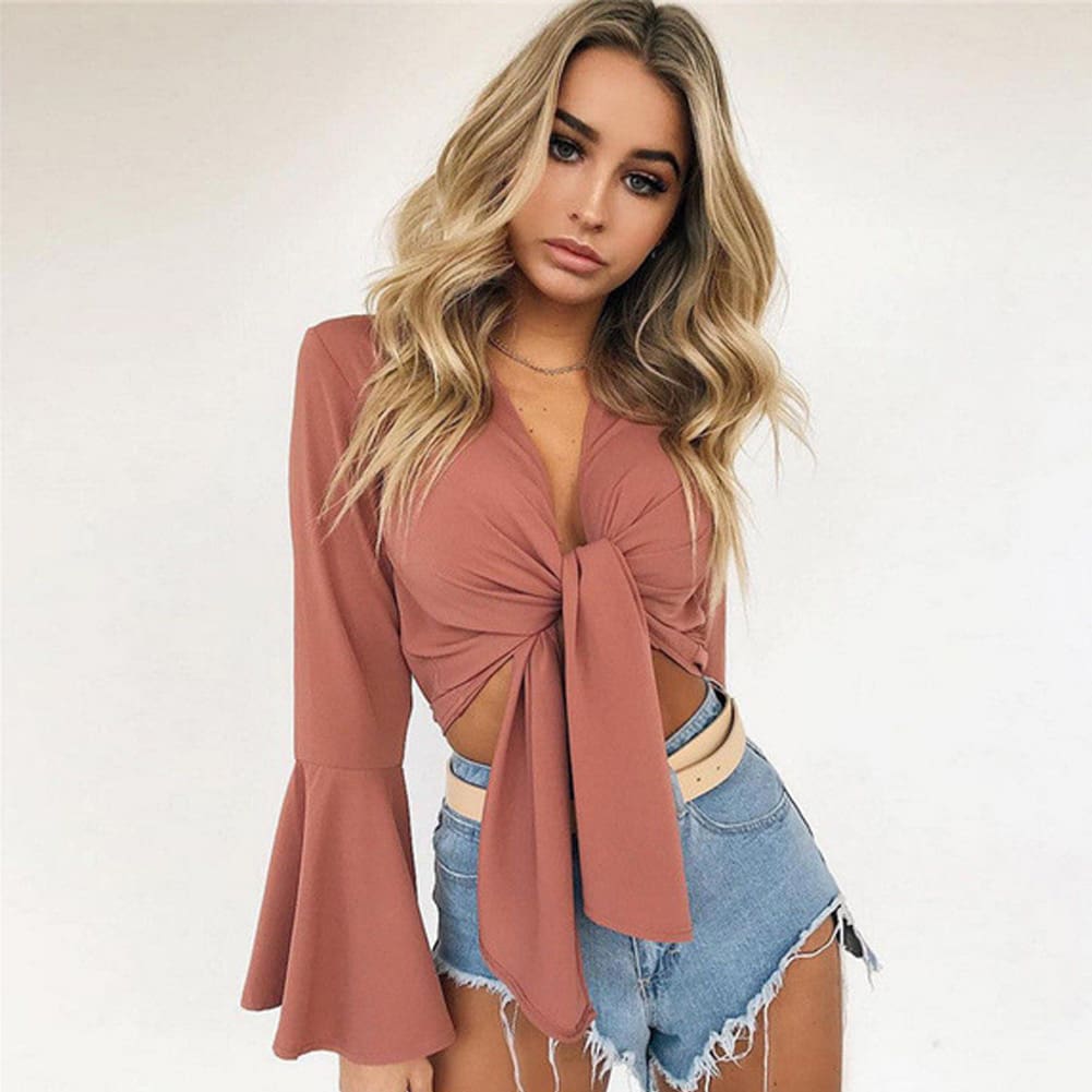 Hot Women Boho Beach Wear Cover Up Summer Holiday Casual Sexy Top Vest Long Sleeve Femme Lady Solid Casual Clothes