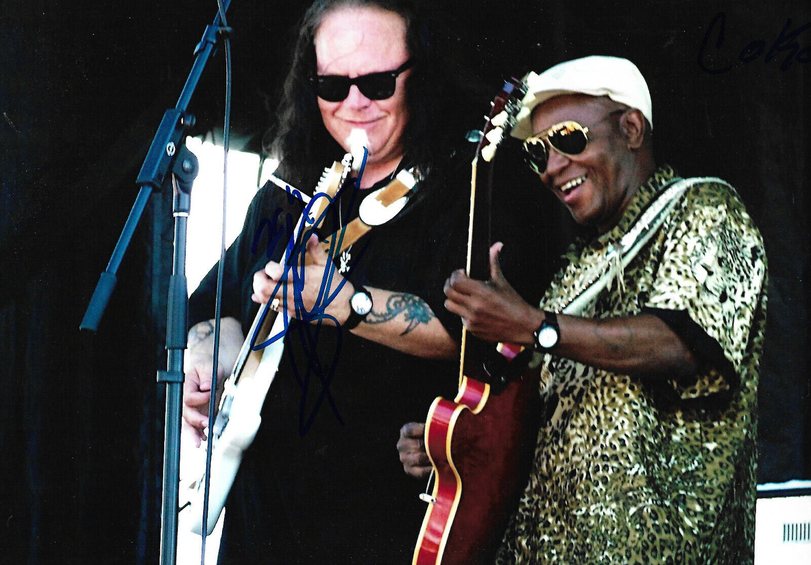 Smokin′ Joe Kubek & Bnois King signed 8x12 inch Photo Poster painting autographs