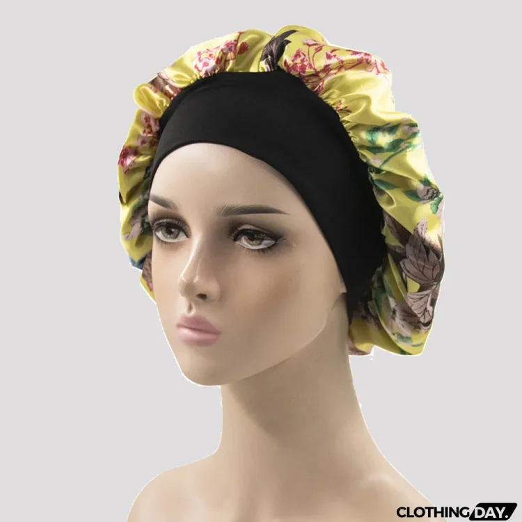 Yellow Casual Living Print Patchwork Confinement Hat