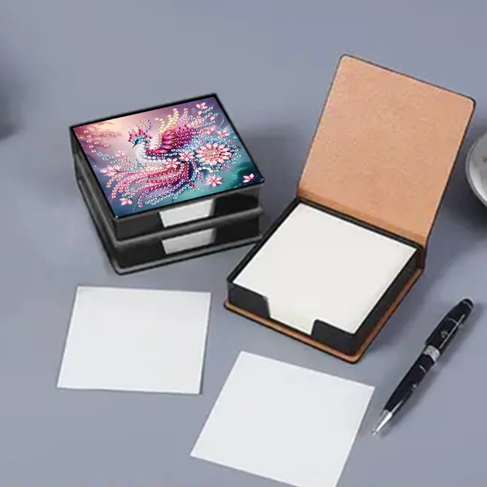 PU 5D Diamond Painting Kit Note Box DIY Diamond Art Notepad Box (N)