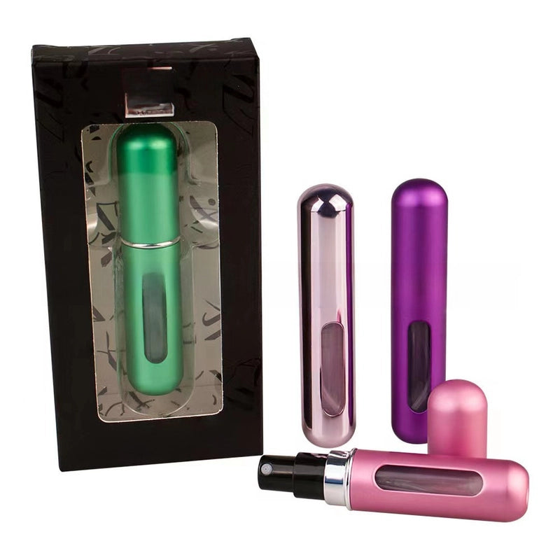 In Stock 5ml Bottom Filling Perfume Bottle Recyclable Portable Rechargeable Perfume Spray Bottle Perfume Electrochemical Aluminum Bottle