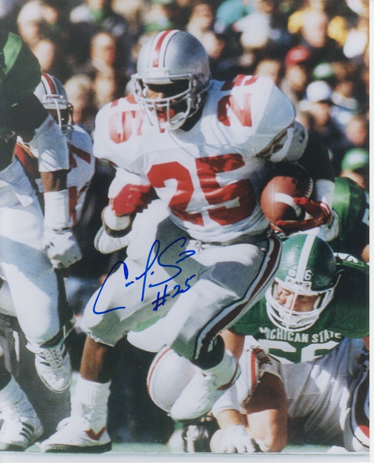 Carlos Snow 8x10 Signed Photo Poster painting W/ COA Ohio State Buckeyes #1