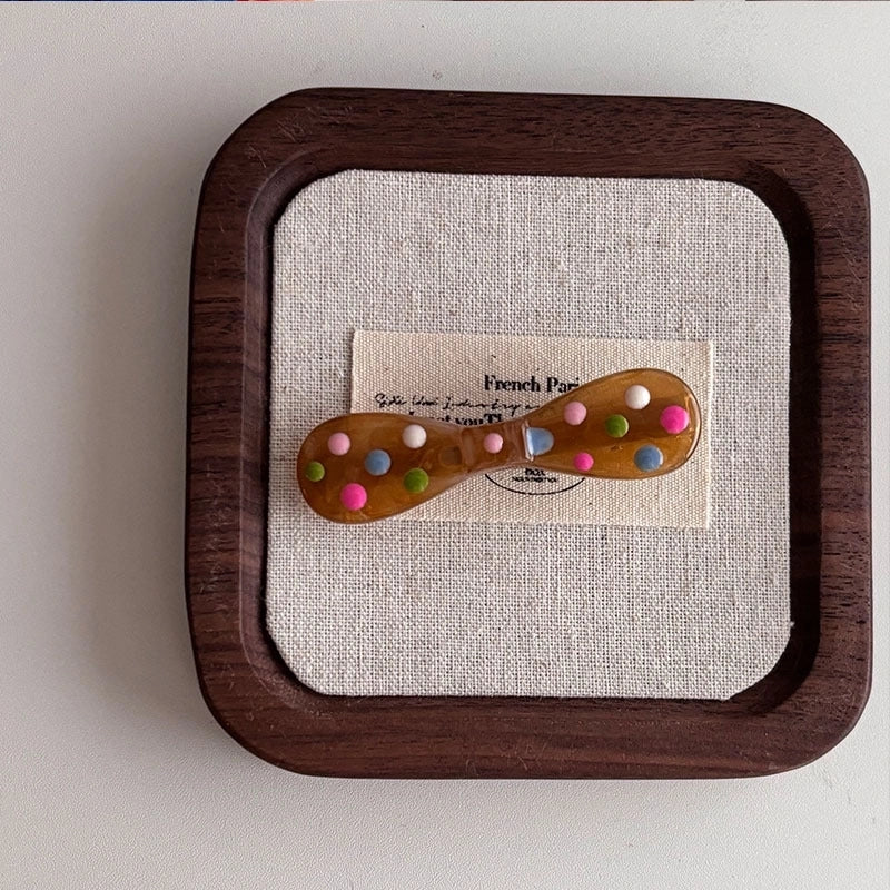 Love Color Oil Dropping Wave Dot Hairpin Dot Side Clip Cute Side Bangs Clip Broken Hairpin Hair Accessories