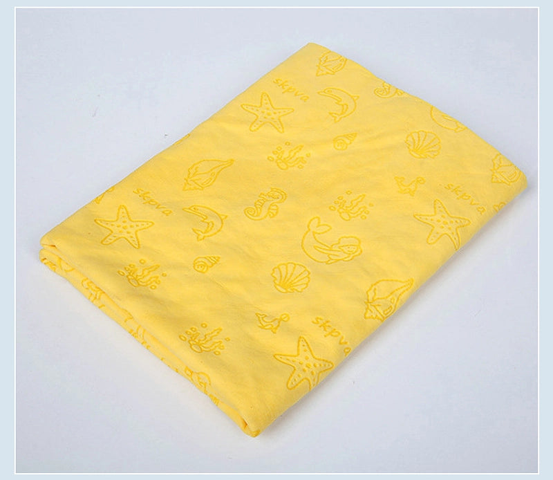 Pet Towel Bag Embossed Multifunctional Deerskin Towel Pet Special Bath Absorbent Towel Dry Hair Towel