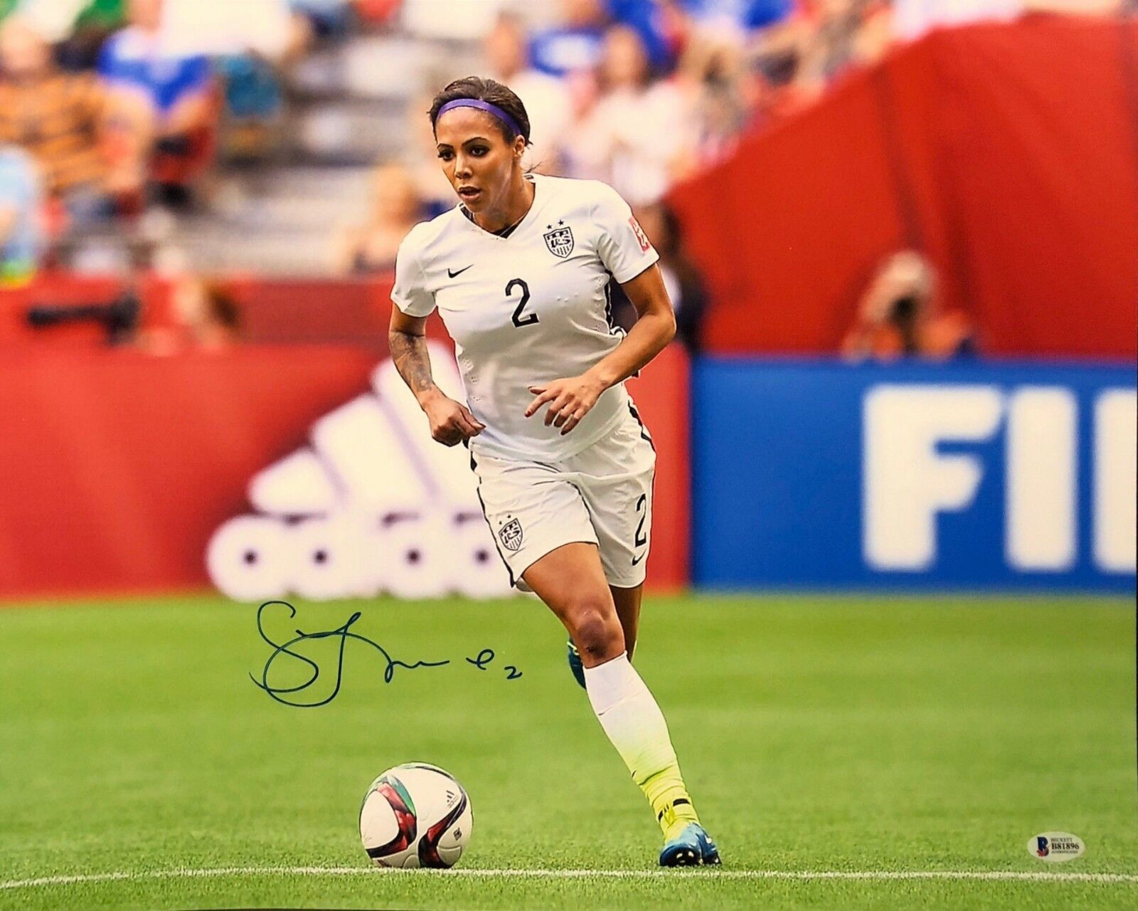 Sydney Leroux Signed 16x20 Soccer Photo Poster painting *US National Womens Team BAS Beckett