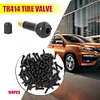 100pcs TR-414 Snap In Rubber Valve Stems TR414 Tyre Tire Valves with Caps
