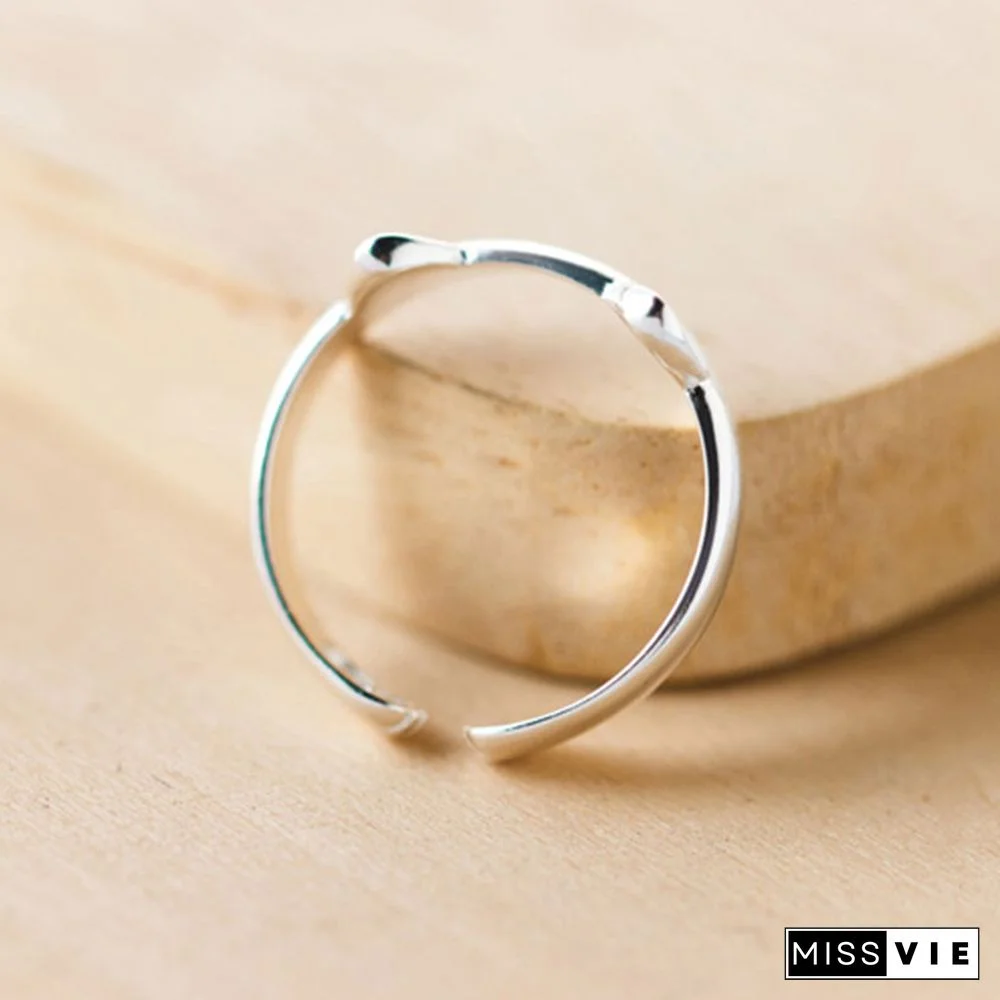 Cat Ear 925 Sterling Silver Ring