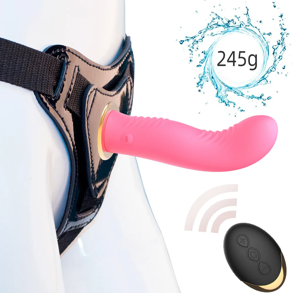 Wireless Remote Control Wearing A Dildo Vibrator Couple Interactive Masturbator