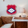 Arkansas - Shield Vintage Metal Signs(12*12Inch)