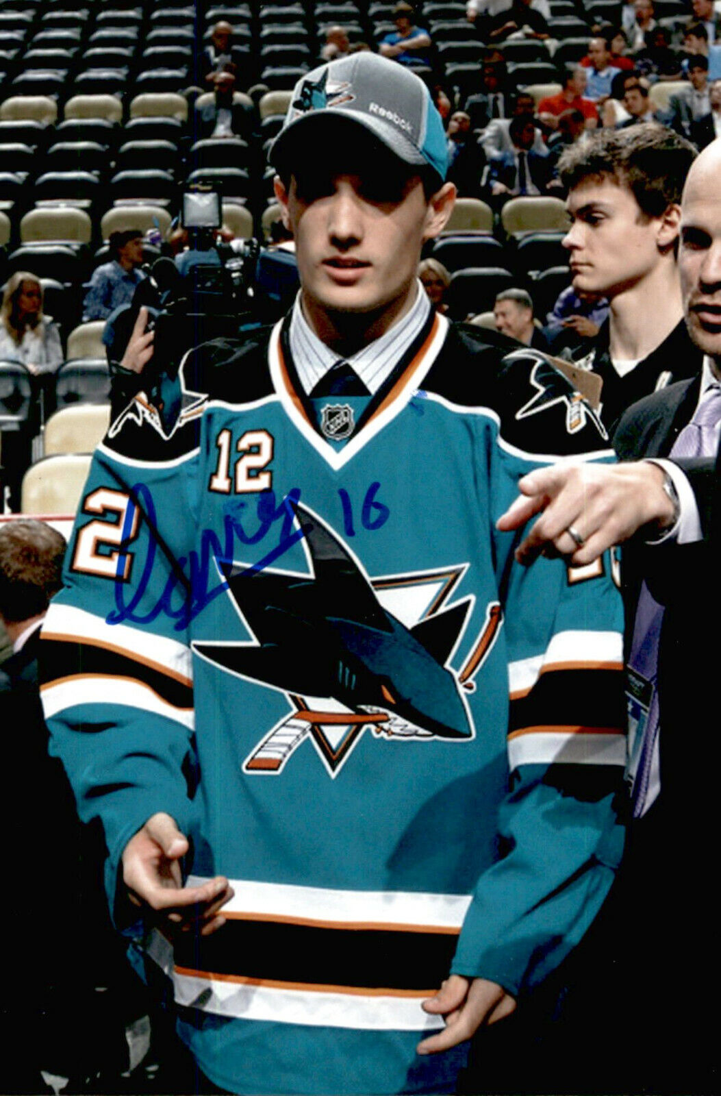 Christophe Lalancette SIGNED autographed 4x6 Photo Poster painting SAN JOSE SHARKS #5