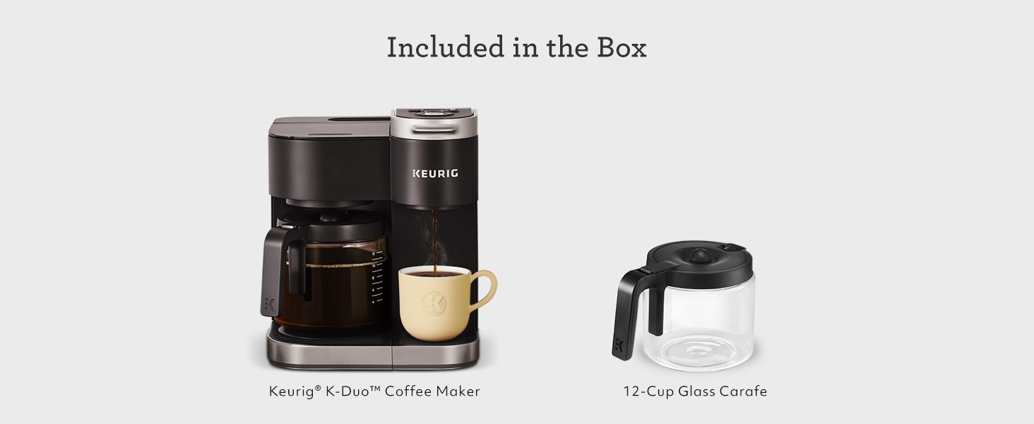 keurig k-duo drip coffee maker, k-duo carafe coffee maker, k-duo single serve k-cup pods coffeemaker