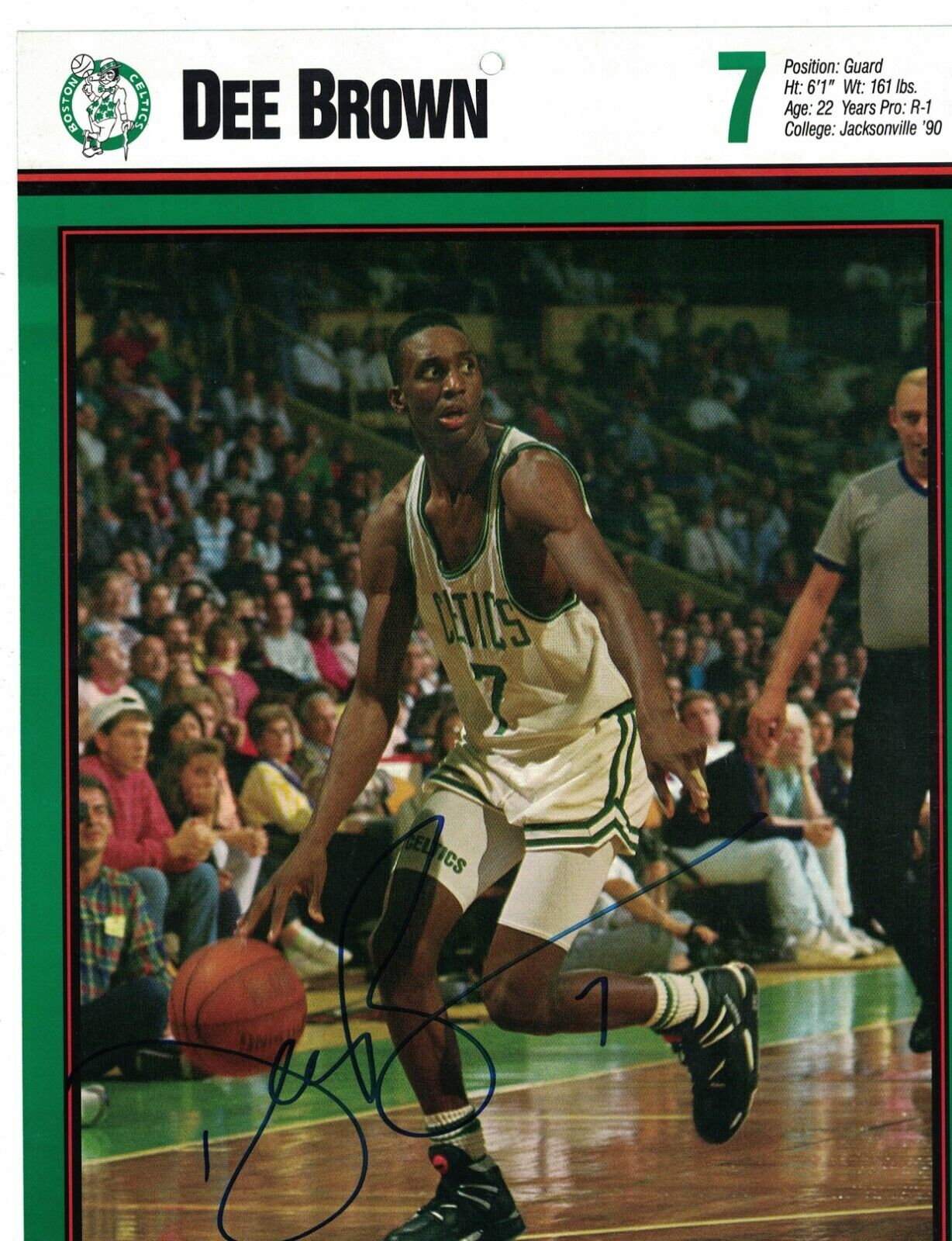 Dee Brown Boston Celtics Signed 8 x 10