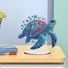 (US Only)Acrylic 2D Flat Sea Turtle DIY Diamond Painting Desktop Ornaments Kit for Decor