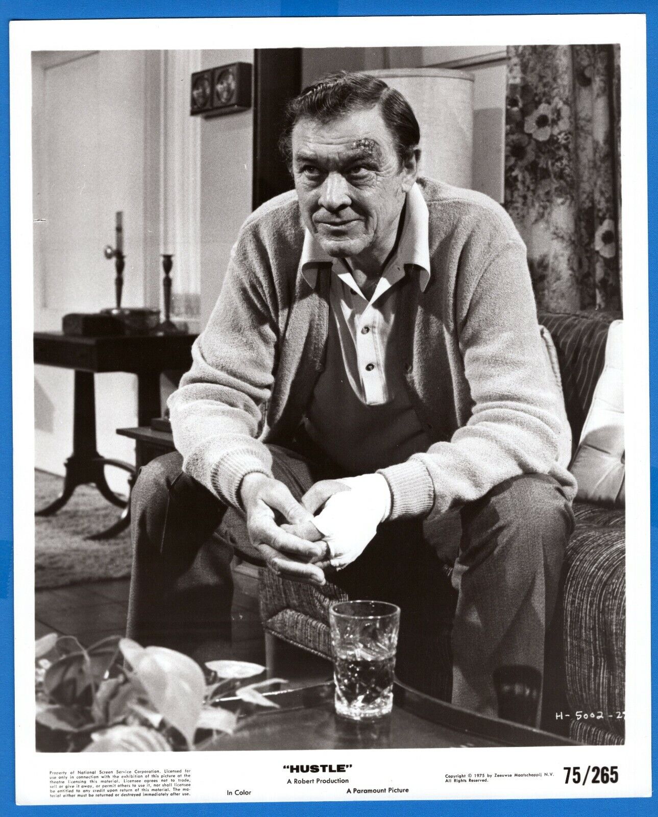 ERNEST BORGNINE Actor 8x10 Promo News Press Original Photo Poster painting HUSTLE Movie1975