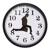 British Comedy Inspired Ministry of Silly Walk Wall Clock Silent Mute Clock