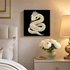DIY Pearl Painting Snake for Home Wall Decor with Frame(30x30cm)