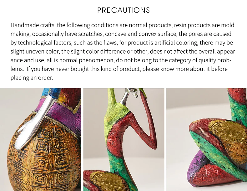 Tegooe Abstract Character Sculpture - Modern Resin Desktop Art Ornaments
