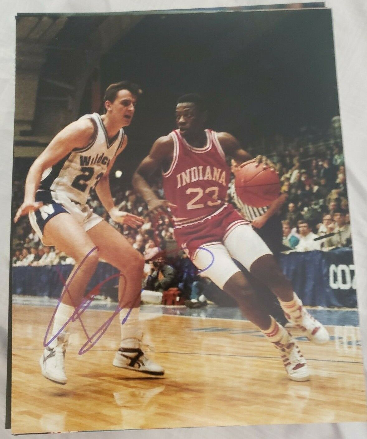 KEITH SMART INDIANA HOOSIERS SIGNED AUTOGRAPHED 8X10 Photo Poster painting W/COA 1