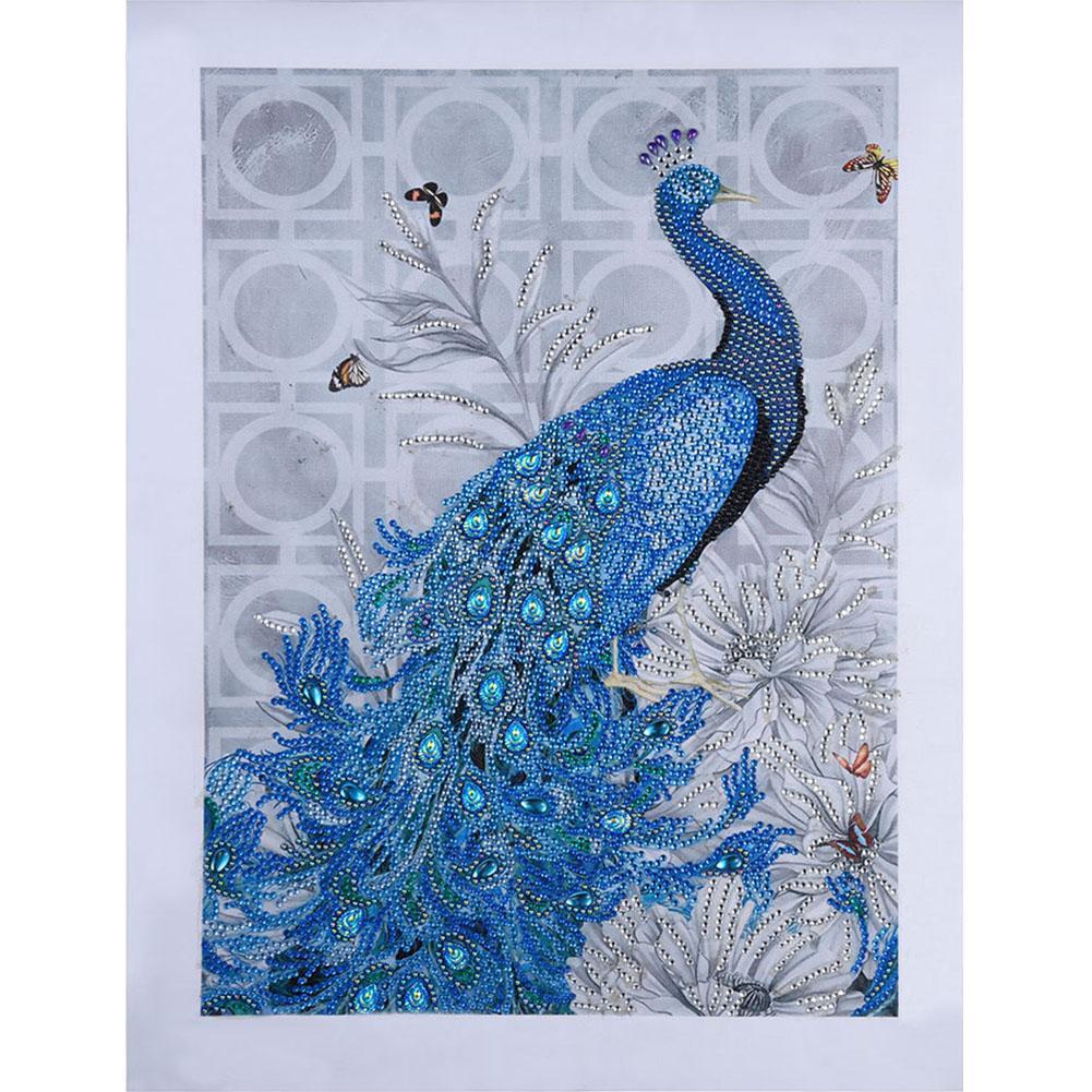 Crystal Rhinestone Diamond Painting Peacock
