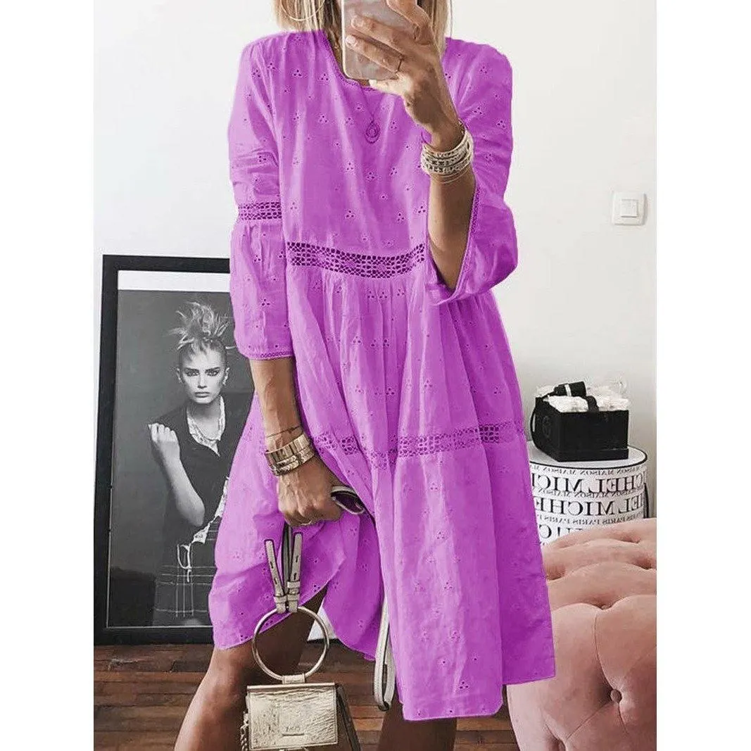 3/4 Sleeve Dress