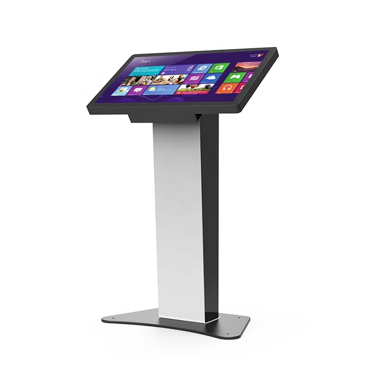 Commercial Android floor standing 32 inch multimedia RFID interactive information touch kiosk