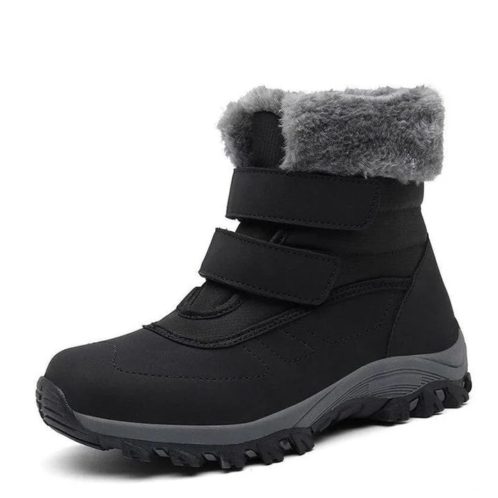 Women's Thick Fur Waterproof Snow Boots  Stunahome.com