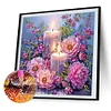 Diamond Painting -DIY Partial AB Round Drill Peony(45x45cm)