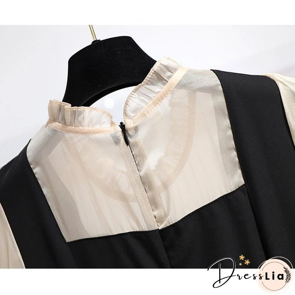 Elegant Patchwork High Waist Rompers P11388