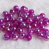 Gloss Flashing Colors Acrylic Round Beads DIY Accessories
