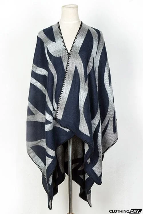 Irregularity Stripe Cape